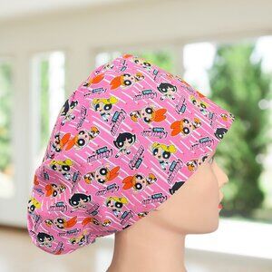 PREMIUM Powerpuff Girls 2~ Euro Style Nurse Cap, Scrub Hat, OR Scrub Cap, Gift